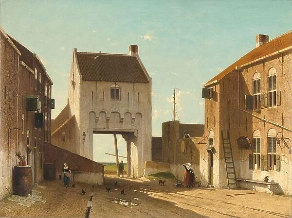 A Town Gate in Leerdam, c.1868-c.1870. Creator: Jan Weissenbruch