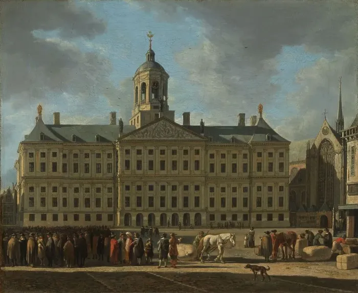 Framed Print : The Town Hall on Dam Square, Amsterdam, 1672. Creator: Gerrit Berckheyde Framed Print : The Town Hall on Dam Square, Amsterdam, 1672. Creator: Gerrit Berckheyde