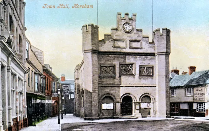Framed Print : Town Hall, Horsham, 1906 Framed Print : Town Hall, Horsham, 1906