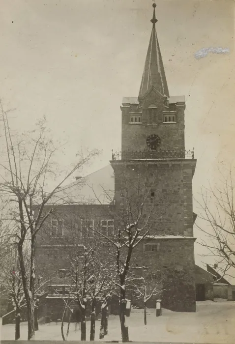 Framed Print : Town Hall - northern facade, Nowy Wisnicz, 1919. Creator: Unknown Framed Print : Town Hall - northern facade, Nowy Wisnicz, 1919. Creator: Unknown