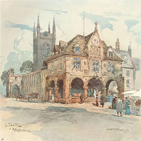 The Town Hall, Peterborough, c1909. Artist: Albert Henry Fullwood