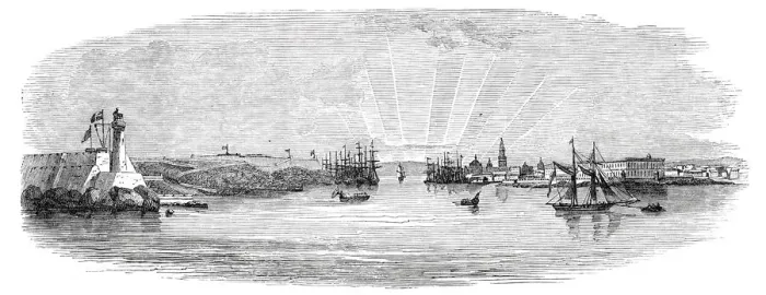 Framed Print : Town and harbour of Havannah, 1844. Creator: Unknown Framed Print : Town and harbour of Havannah, 1844. Creator: Unknown