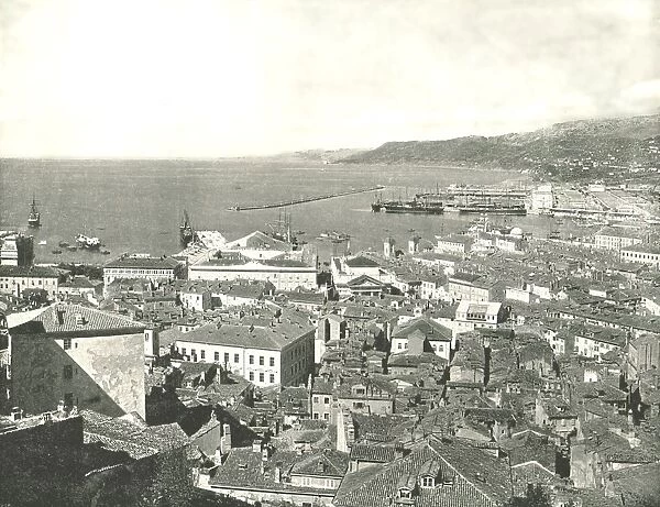 Town and harbour, Trieste, Italy, 1895. Creator: W &s Ltd