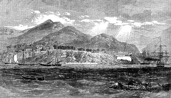 Town and port of Acapulco, on the west coast of Mexico, with the English and French squadron...1862 Creator: Unknown