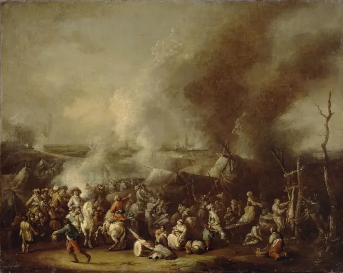 Framed Print : A Town Under Siege, 1730