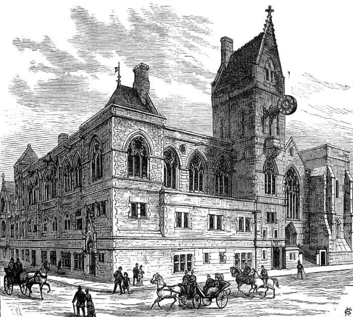Framed Print : Townhall of Dover, opened by the Duke and Duchess of Connaught, 1883. Creator: Unknown Framed Print : Townhall of Dover, opened by the Duke and Duchess of Connaught, 1883. Creator: Unknown