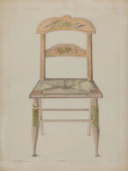 Framed Print : Toy Chair, c. 1936. Creator: Edith Magnette Framed Print : Toy Chair, c. 1936. Creator: Edith Magnette