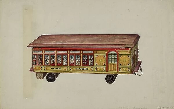 Toy Coach, c. 1939. Creator: Dorothy Brennan