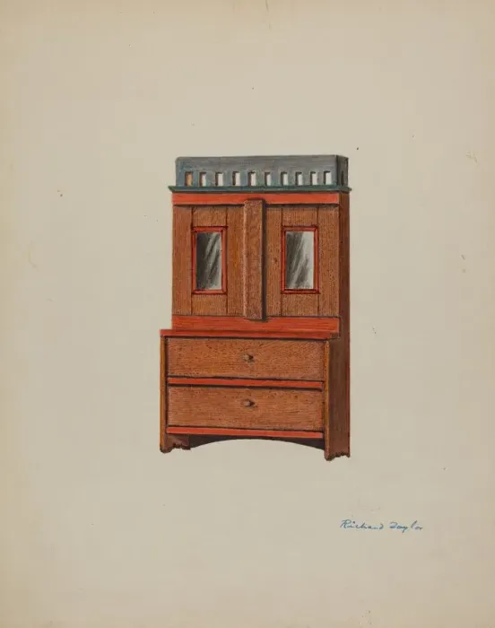 Framed Print : Toy Cupboard, c. 1939. Creator: Richard Taylor Framed Print : Toy Cupboard, c. 1939. Creator: Richard Taylor