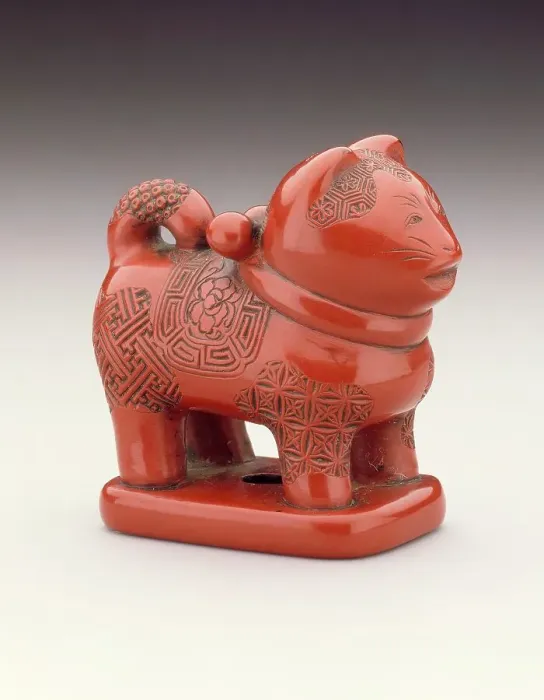 Framed Print : Toy Dog, 19th century. Creator: Unknown Framed Print : Toy Dog, 19th century. Creator: Unknown