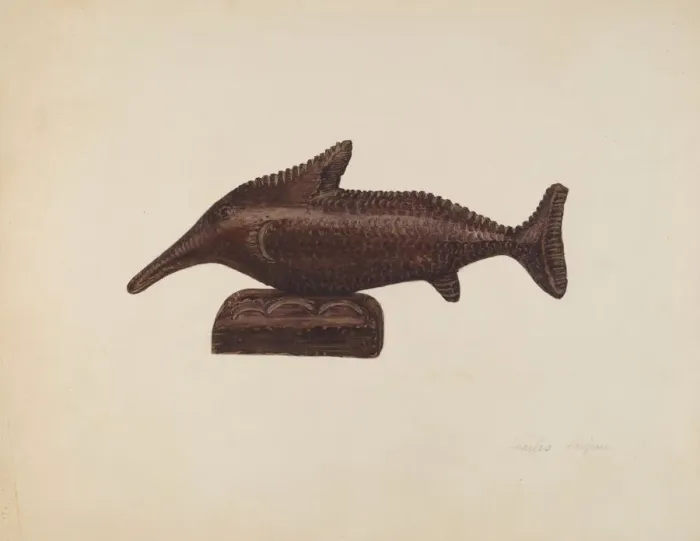 Framed Print : Toy Fish, c. 1940. Creator: Charles Garjian Framed Print : Toy Fish, c. 1940. Creator: Charles Garjian
