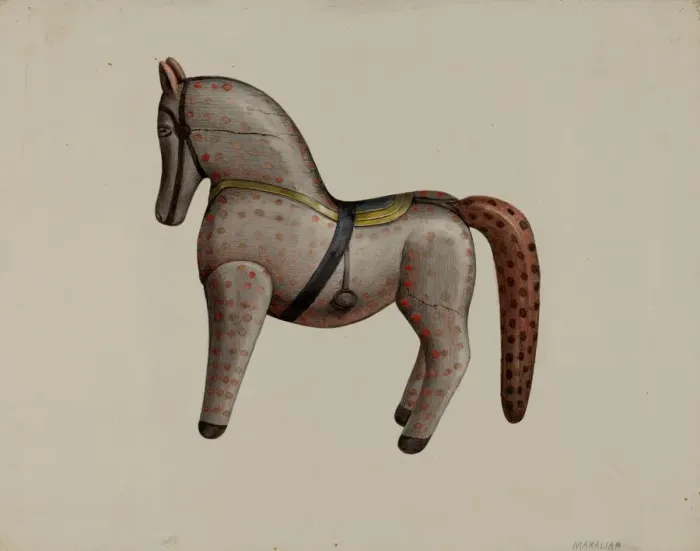 Framed Print : Toy Horse, 1935 / 1942. Creator: Arsen Maralian Framed Print : Toy Horse, 1935 / 1942. Creator: Arsen Maralian