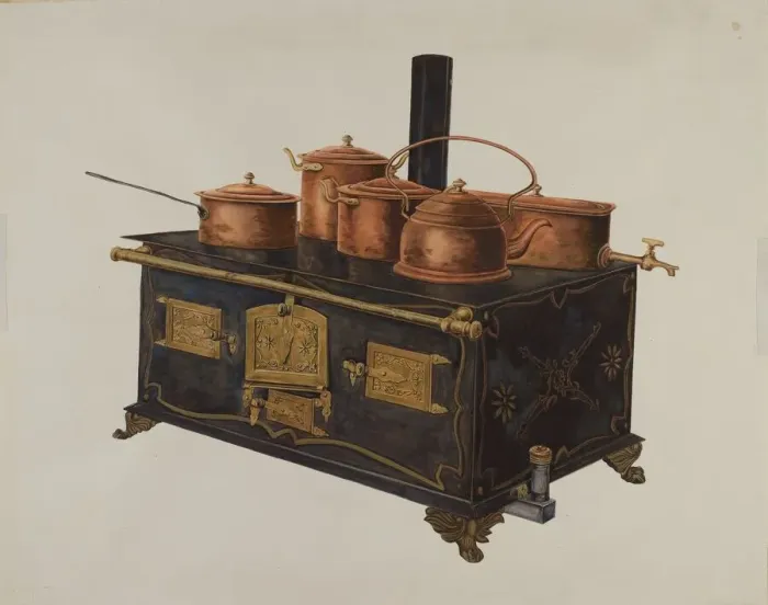 Framed Print : Toy Stove, 1935 / 1942. Creator: Einar Heiberg Framed Print : Toy Stove, 1935 / 1942. Creator: Einar Heiberg