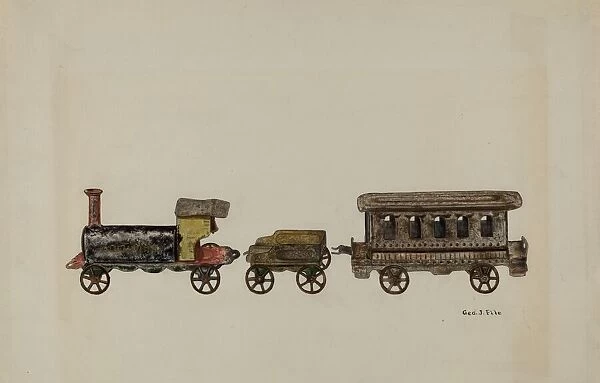 Toy Train, 1935  /  1942. Creator: George File