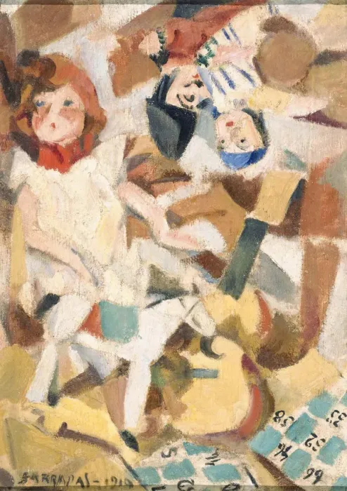 Framed Print : Toys. Artist: Barradas, Rafael (1890-1929) Framed Print : Toys. Artist: Barradas, Rafael (1890-1929)