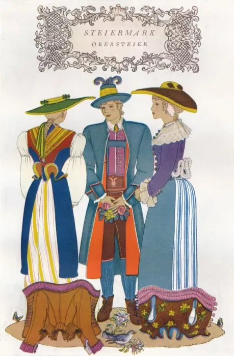 Framed Print : Trachten der Alpenlander, 1937. Artist: Herbert Reichner Verlag Framed Print : Trachten der Alpenlander, 1937. Artist: Herbert Reichner Verlag