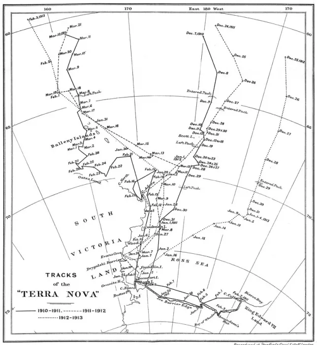 Framed Print : Tracks of the Terra Nova, 1910-1913, (1913) Framed Print : Tracks of the Terra Nova, 1910-1913, (1913)