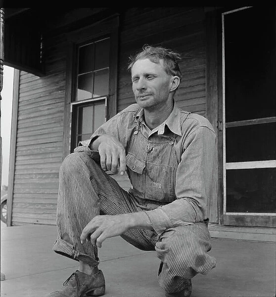 A tractor driver on a Texas cotton farm, 1937. Creator: Dorothea Lange