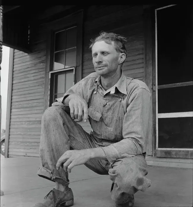 Framed Print : A tractor driver on a Texas cotton farm, 1937. Creator: Dorothea Lange Framed Print : A tractor driver on a Texas cotton farm, 1937. Creator: Dorothea Lange