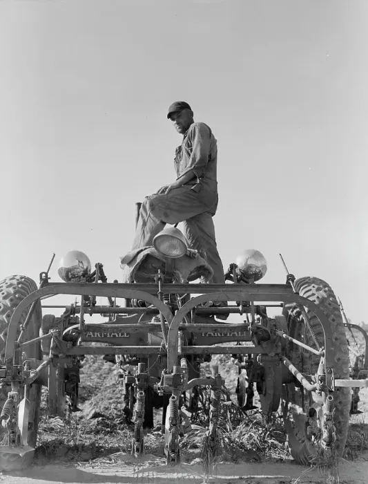 Framed Print : Tractor on Lake Dick project, Arkansas, 1938. Creator: Dorothea Lange Framed Print : Tractor on Lake Dick project, Arkansas, 1938. Creator: Dorothea Lange