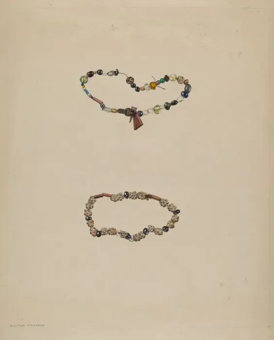 Framed Print : Trade Beads, c. 1936. Creator: Walter Praefke Framed Print : Trade Beads, c. 1936. Creator: Walter Praefke