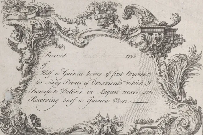 Framed Print : Trade card for Frazer, Army Printer, Stationer and Bookbinder, 1736 Framed Print : Trade card for Frazer, Army Printer, Stationer and Bookbinder, 1736