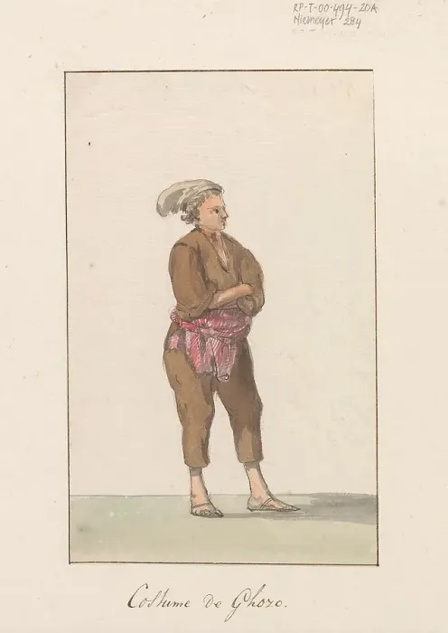 Framed Print : Traditional costumes of the island of Gozo, 1778. Creator: Louis Ducros Framed Print : Traditional costumes of the island of Gozo, 1778. Creator: Louis Ducros