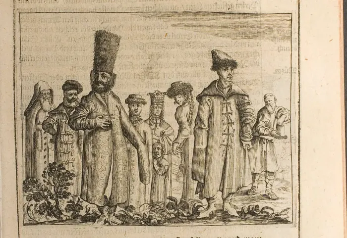 Framed Print : Traditional dress of Moscovites (Illustration from Travels to the Great Duke of Muscovy and the Kin Artist: Rothgiesser, Christian Lorenzen (?-1659) Framed Print : Traditional dress of Moscovites (Illustration from Travels to the Great Duke of Muscovy and the Kin Artist: Rothgiesser, Christian Lorenzen (?-1659)