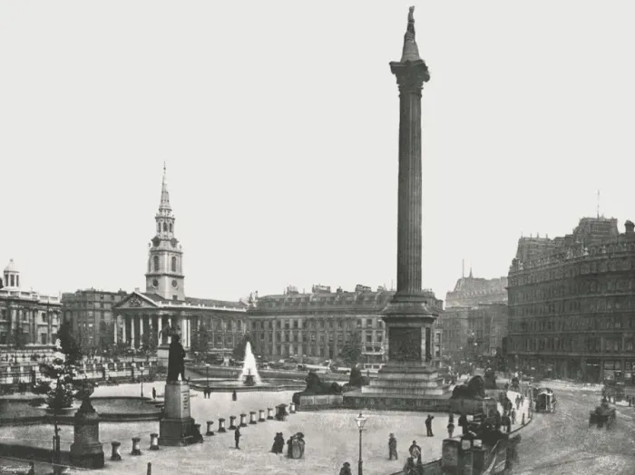 Framed Print : Trafalgar Square, London, 1895. Creator: Francis Frith & Co Framed Print : Trafalgar Square, London, 1895. Creator: Francis Frith & Co