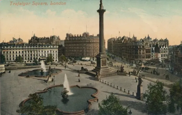 Framed Print : Trafalgar Square, London, c1900
