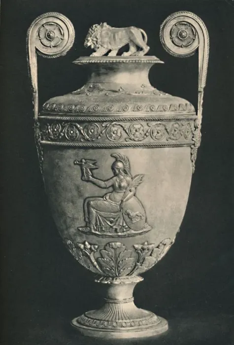 Framed Print : The Trafalgar Vase at Lloyd s, 1805-1806, (1928). Artists: Digby Scott, Unknown Framed Print : The Trafalgar Vase at Lloyd s, 1805-1806, (1928). Artists: Digby Scott, Unknown