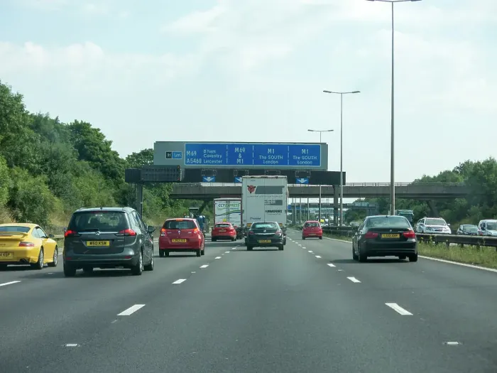 Framed Print : Traffic on the M6 Motorway 2014 Framed Print : Traffic on the M6 Motorway 2014