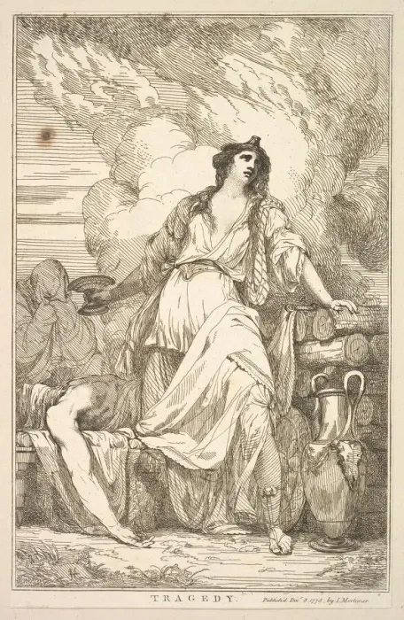 Framed Print : Tragedy (from Fifteen Etchings Dedicated to Sir Joshua Reynolds), December 8, 1778 Framed Print : Tragedy (from Fifteen Etchings Dedicated to Sir Joshua Reynolds), December 8, 1778