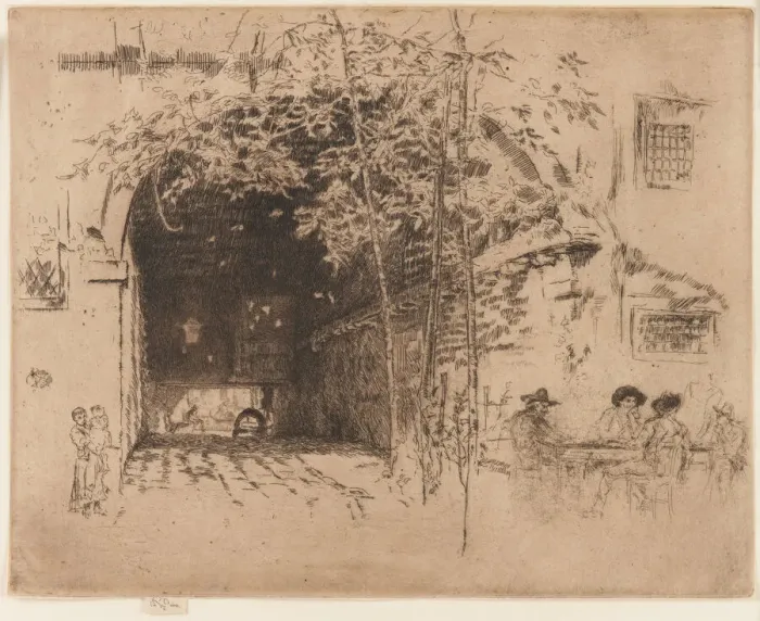 Framed Print : The Traghetto, No. 2, 1879-1880. Creator: James Abbott McNeill Whistler Framed Print : The Traghetto, No. 2, 1879-1880. Creator: James Abbott McNeill Whistler