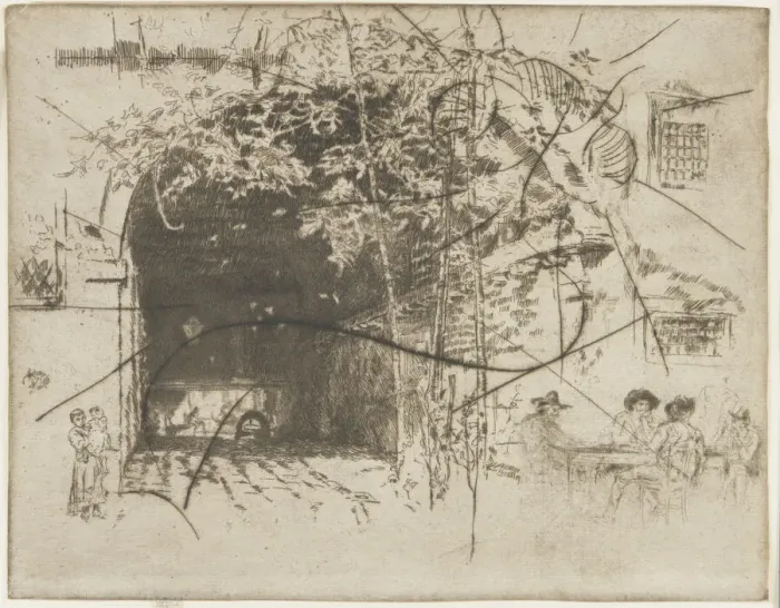 Framed Print : The Traghetto, No. 2, 1879-1880. Creator: James Abbott McNeill Whistler Framed Print : The Traghetto, No. 2, 1879-1880. Creator: James Abbott McNeill Whistler