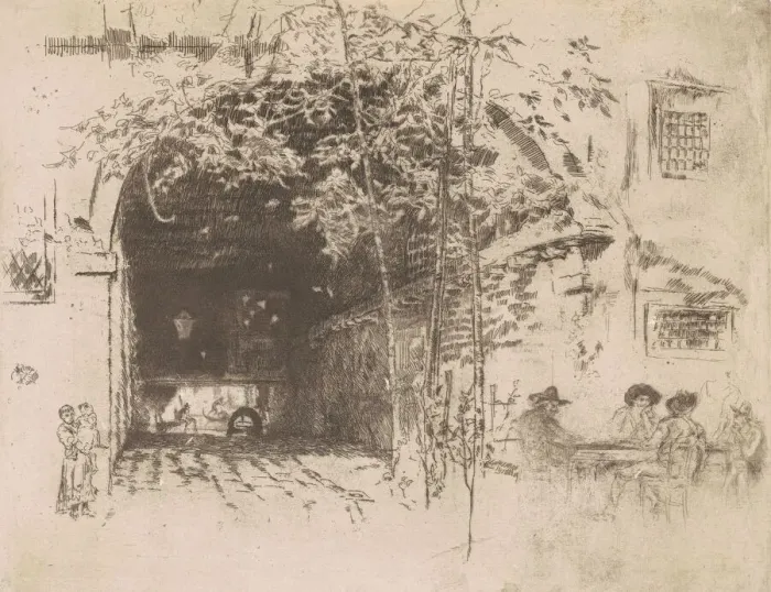 Framed Print : The Traghetto, No. 2, 1880. Creator: James Abbott McNeill Whistler Framed Print : The Traghetto, No. 2, 1880. Creator: James Abbott McNeill Whistler