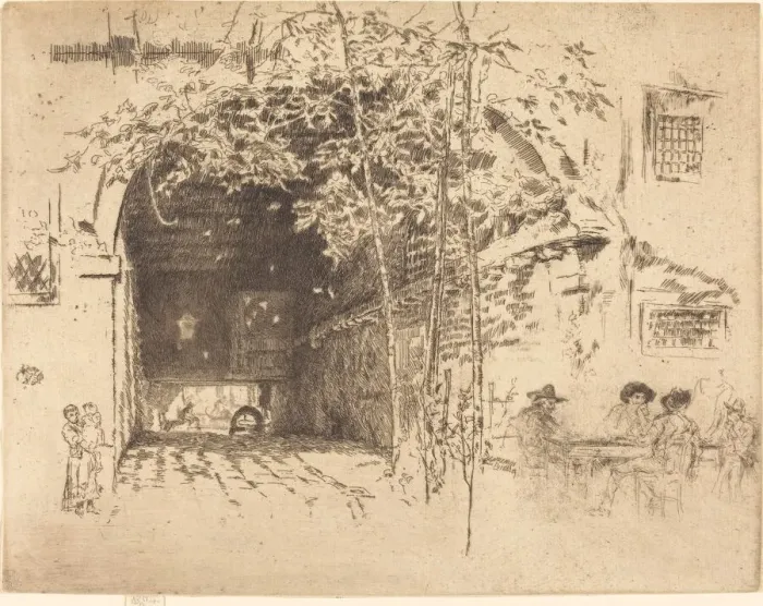 Framed Print : The Traghetto, No. II, 1879 / 1880. Creator: James Abbott McNeill Whistler Framed Print : The Traghetto, No. II, 1879 / 1880. Creator: James Abbott McNeill Whistler