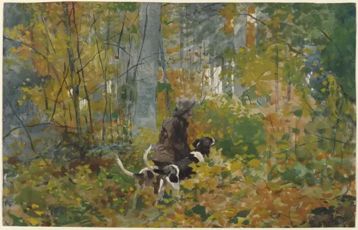 Framed Print : On the Trail, 1889. Creator: Winslow Homer Framed Print : On the Trail, 1889. Creator: Winslow Homer