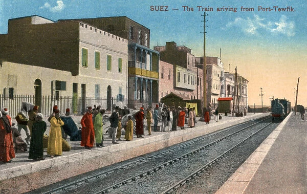 The train arriving from Port Tewfik, Suez, Egypt, 20th century