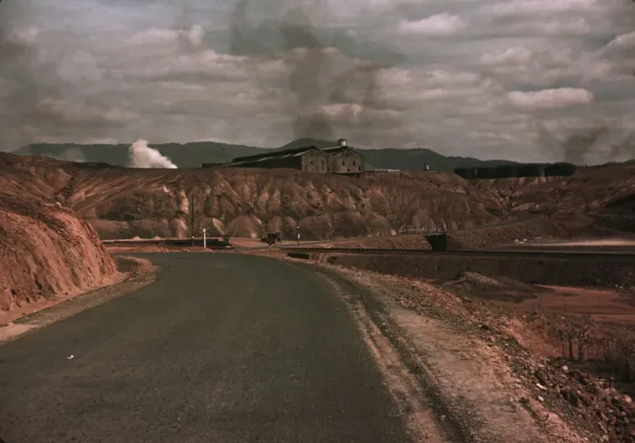 Framed Print : A train bringing copper ore out of the mine, Ducktown, Tenn. 1940. Creator: Marion Post Wolcott Framed Print : A train bringing copper ore out of the mine, Ducktown, Tenn. 1940. Creator: Marion Post Wolcott