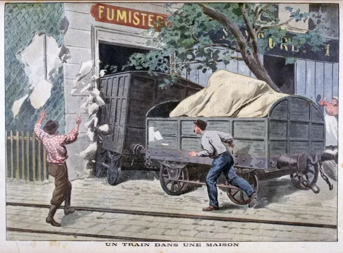 Framed Print : Train crash, 1900 Framed Print : Train crash, 1900