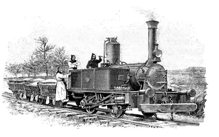 Framed Print : Train for the exploitation of kaolin, in the Trappist monastery of Soligny, France, 1901 Framed Print : Train for the exploitation of kaolin, in the Trappist monastery of Soligny, France, 1901