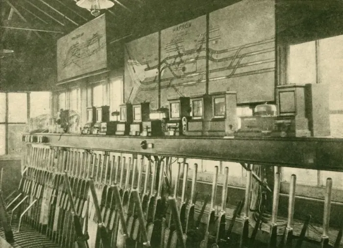 Framed Print : Train Movement Diagram in Signal-Box, Metropolitan Railway, 1930. Creator: Unknown Framed Print : Train Movement Diagram in Signal-Box, Metropolitan Railway, 1930. Creator: Unknown