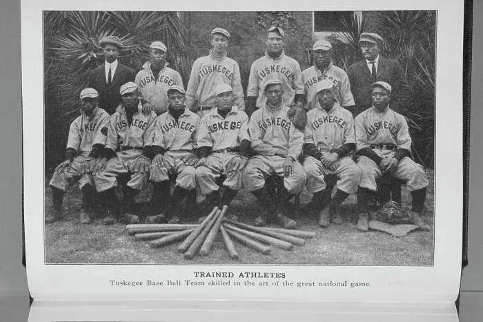 Framed Print : Trained athletes; Tuskegee base ball team skilled in the art of the great national game, 1917. Creator: Unknown Framed Print : Trained athletes; Tuskegee base ball team skilled in the art of the great national game, 1917. Creator: Unknown