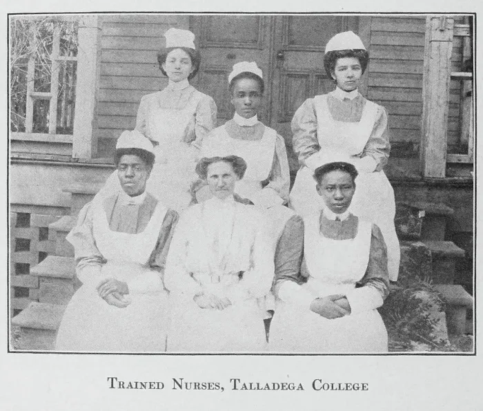 Framed Print : Trained nurses, Talladega College, 1909. Creator: Unknown Framed Print : Trained nurses, Talladega College, 1909. Creator: Unknown