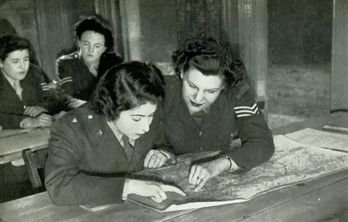 Framed Print : Training to be an A.T.S. Officer - April, 1945, 1947. Creator: Unknown Framed Print : Training to be an A.T.S. Officer - April, 1945, 1947. Creator: Unknown