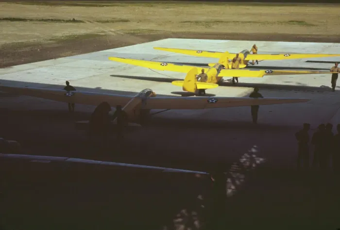 Framed Print : Training gliders at the Marine [Corp]s Page Field, Parris Island, S. C. 1942. Creator: Alfred T Palmer