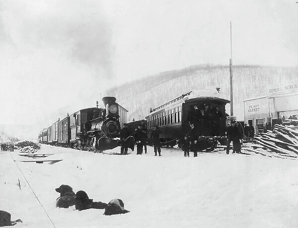 Trains at Fox Station, 1916. Creator: Unknown