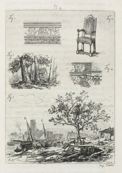 Framed Print : Traite de La Gravure a l eau forte: Plate 4, 1866. Creator: Maxime Lalanne (French Framed Print : Traite de La Gravure a l eau forte: Plate 4, 1866. Creator: Maxime Lalanne (French