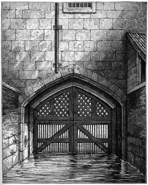 Framed Print : Traitors Gate, Tower of London, 1801, (1893). Artist: Charles Tomkins Framed Print : Traitors Gate, Tower of London, 1801, (1893). Artist: Charles Tomkins